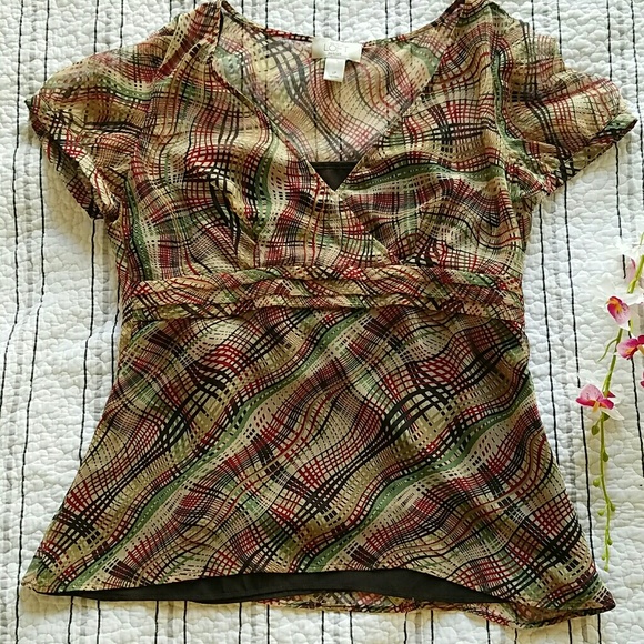 LOFT Tops - Final Price Drop! Ann Taylor LOFT Petite Chiffon Top with Camisole